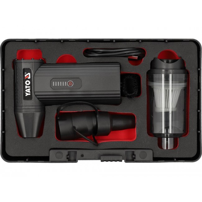 Mini Turbo Blower / Vacuum Cleaner with Accessories YT-82936 YATO