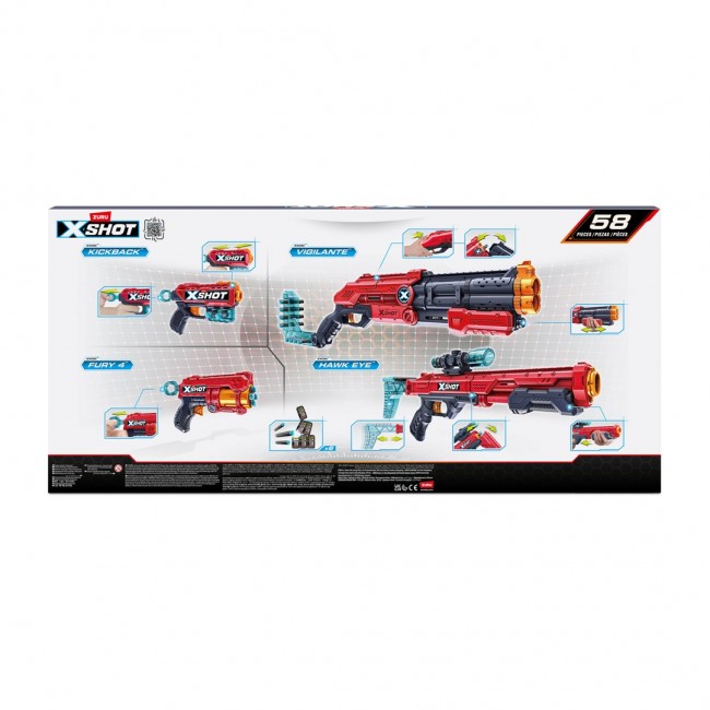 XSHOT Excel Ultimate Shootout Pack (4 Blasters 48 Darts, 6 Cans) ZURU XSHOT Excel Ultimate Shootout Pack (4 Blasters 48 Darts, 6 Cans) ZURU