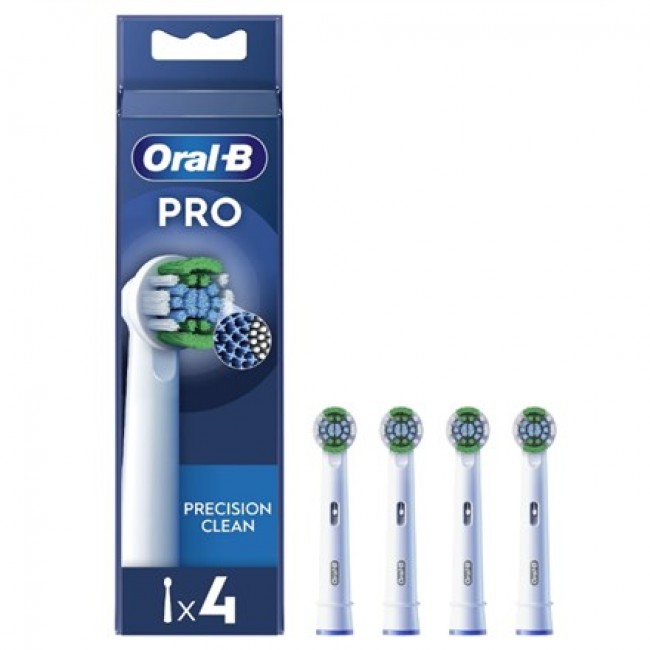 Oral-B | Precision Clean Brush Set | EB20RX-4 | Heads | For adults | Number of brush heads included 4 | White Oral-B | Precision Clean Brush Set | EB20RX-4 | Heads | For adults | Number of brush heads included 4 | White