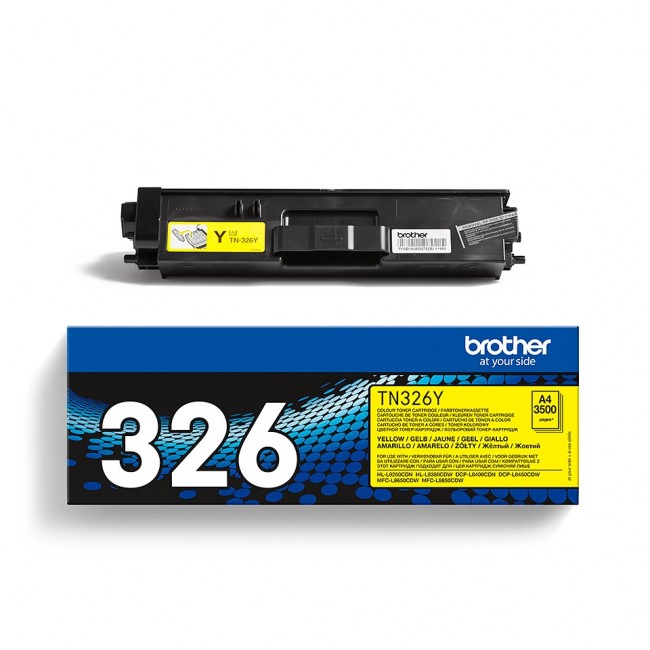 Brother TN-326Y toner cartridge 1 pc(s) Original Yellow Brother TN-326Y toner cartridge 1 pc(s) Original Yellow