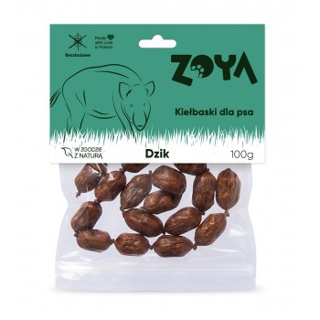 ZOYA Wild boar sausages - dog treat - 100g