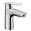 Logis E 100 faucet with pop-up chrome