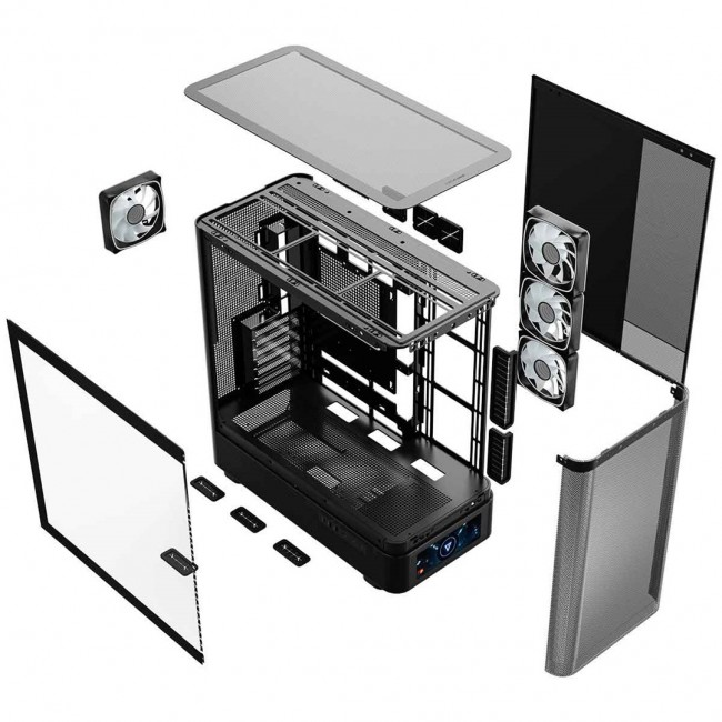 MODECOM Volcano Volcano AQ500 ARGB Midi Black