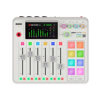 R DE RODECaster Pro II White - podcast production studio, white