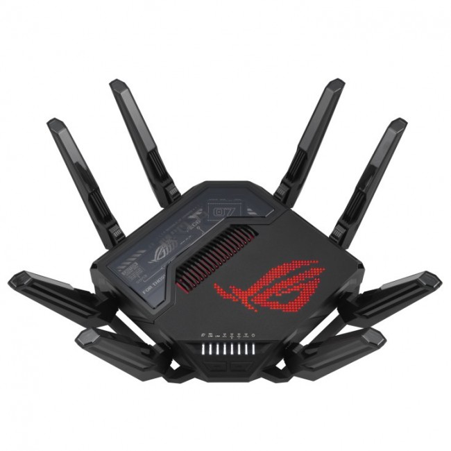 ASUS ROG Rapture GT-BE98 wireless router 10 Gigabit Ethernet Quad-band (2.4 GHz / 5 GHz-1 / 5 GHz-2 / 6 GHz) Black ASUS ROG Rapture GT-BE98 wireless router 10 Gigabit Ethernet Quad-band (2.4 GHz / 5 GHz-1 / 5 GHz-2 / 6 GHz) Black