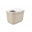 SAVIC Hop Coffee Brown with White Lid Cat Litter Tray 58.5x39x39.5 cm 1 pc. SAVIC Hop Coffee Brown with White Lid Cat Litter Tray 58.5x39x39.5 cm 1 pc.