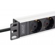 Digitus DN-95440 power distribution unit (PDU) 9 AC outlet(s) 1U Black, Silver