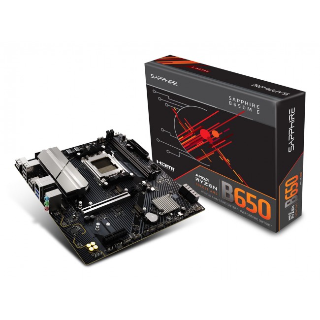 Sapphire B650M-E AMD B650 Socket AM5 micro ATX Sapphire B650M-E AMD B650 Socket AM5 micro ATX