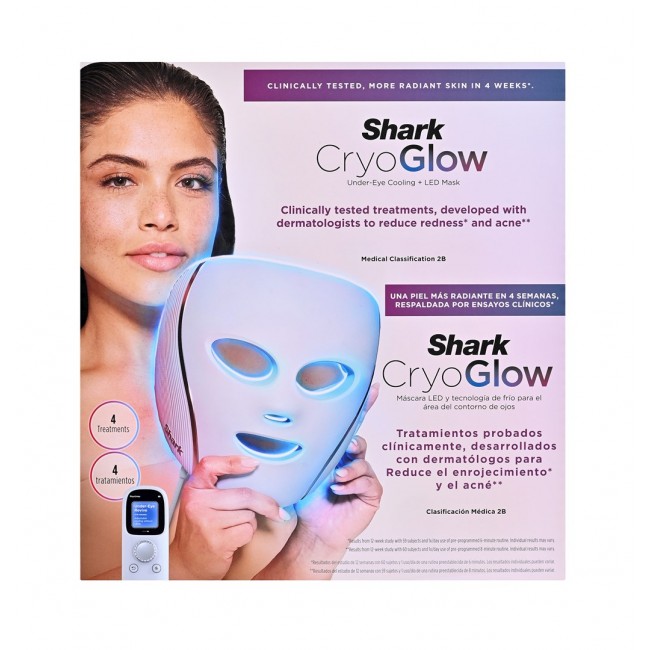 Shark CryoGlow FW312EU LED mask with eye area cooling