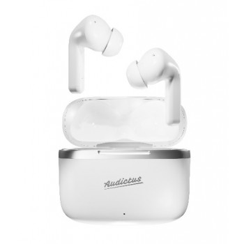 AUDICTUS DOPAMINE TWS ANC WIRELESS IN-EAR HEADPHONES WITH MICROPHONE AND HOLDER WHITE