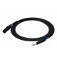 SSQ JSXM3 SS-1463 Cable Jack Stereo - XLR 3-pin Male 3 m Black