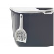 SAVIC HOP Anthracite with White Lid Cat Litter Tray 58.5x39x39.5 cm 1 pc.