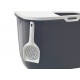 SAVIC HOP Anthracite with White Lid Cat Litter Tray 58.5x39x39.5 cm 1 pc. SAVIC HOP Anthracite with White Lid Cat Litter Tray 58.5x39x39.5 cm 1 pc.