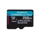 Kingston Technology 256GB microSDXC Canvas Go Plus Gen4 200R A2 U3 Single Pack w/o ADP Kingston Technology 256GB microSDXC Canvas Go Plus Gen4 200R A2 U3 Single Pack w/o ADP