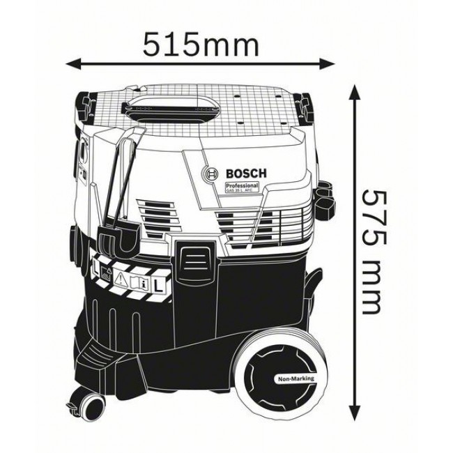 Bosch GAS 35 L AFC Professional Black, Blue 1200 W Bosch GAS 35 L AFC Professional Black, Blue 1200 W