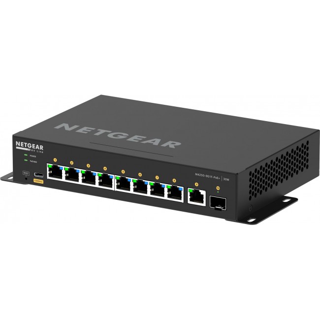 NETGEAR 8x1G PoE+ 110W 1x1G and 1xSFP Managed Switch NETGEAR 8x1G PoE+ 110W 1x1G and 1xSFP Managed Switch