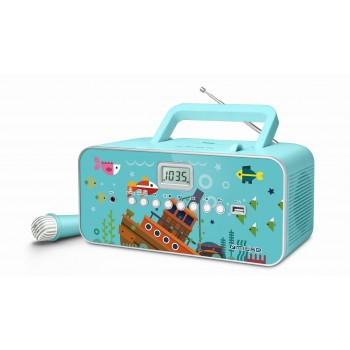 Muse M-29KB portable stereo system Digital 1 W FM, MW, PLL Multicolour MP3 playback