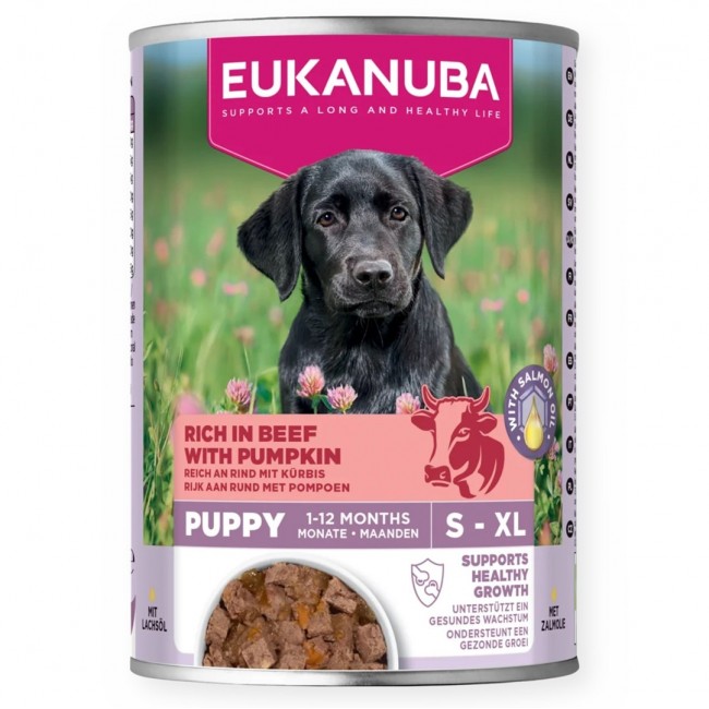 EUKANUBA Life Care Puppy Rich in beef and pumpkin - wet dog food - 400g