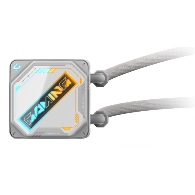 GIGABYTE GAMING 240 ICE Liquid CPU Cooler- 2x120mm ARGB Fans, slide-in interlocking mechanism, DAISY-CHAIN, Intel LGA 1851 and AMD AM5 Compatible