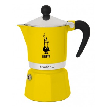 Bialetti Rainbow Moka pot Black, Yellow