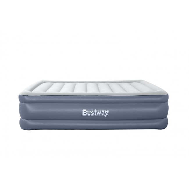 Bestway Tritech Air Mattress Queen with Built-in AC Pump and Antimicrobial Coating 2.03 m x 1.52 m x 51 cm
