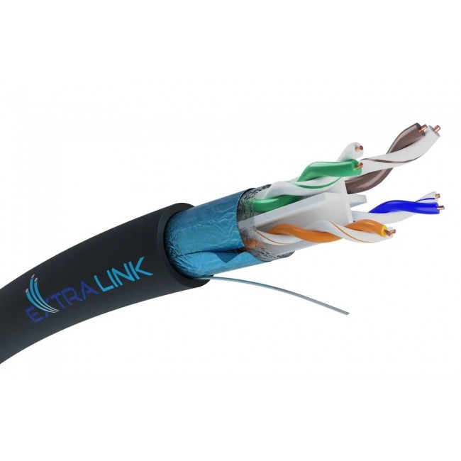 Extralink Twisted pair CAT6 FTP (F/UTP) V2 Outdoor 305M Extralink Twisted pair CAT6 FTP (F/UTP) V2 Outdoor 305M