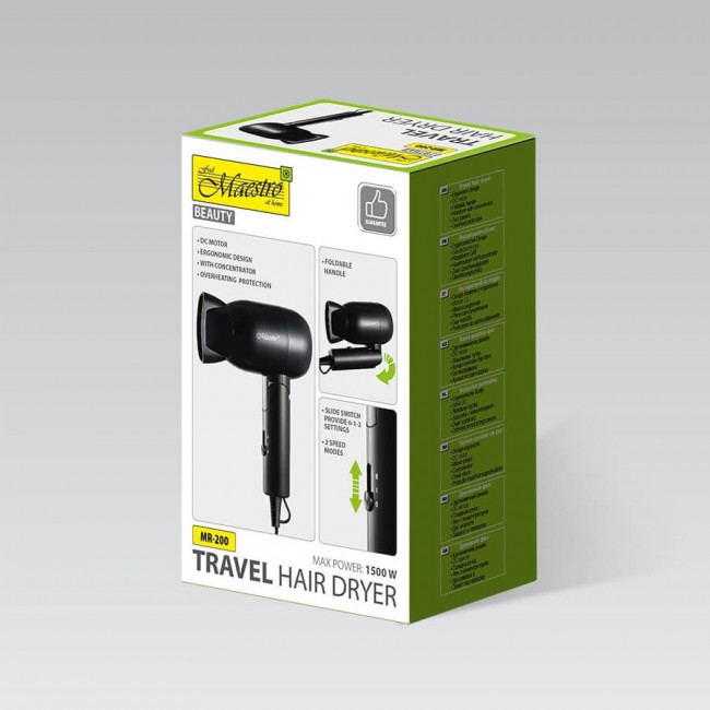 Hair dryer 1500W MAESTRO MR-200 Hair dryer 1500W MAESTRO MR-200