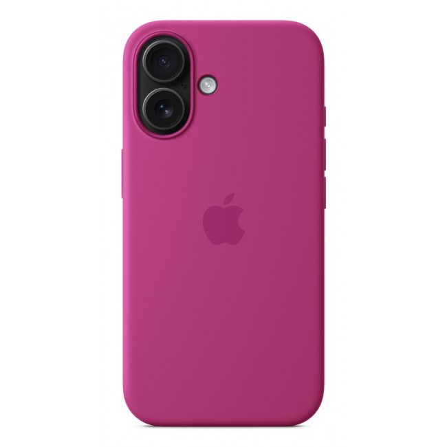 Apple iPhone 16 Silicone Case with MagSafe - Fuchsia