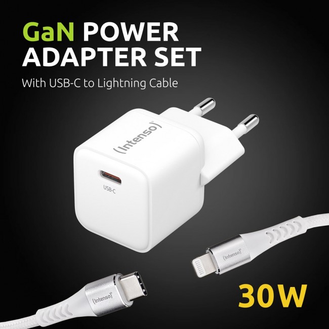 Intenso 7803052 mobile device charger Universal White AC Fast charging Indoor