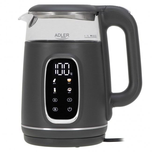 ADLER AD 1305 electric kettle grey silver ADLER AD 1305 electric kettle grey silver