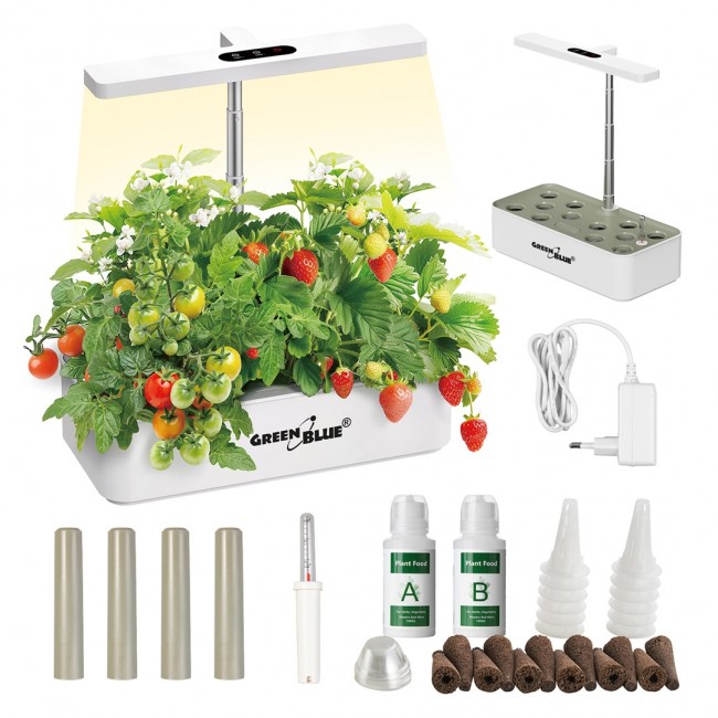 GreenBlue Intelligent Indoor Plant Growing System, SMART pot, 4L capacity, for 12 plants, full spectrum LEDs, GB133 GreenBlue Intelligent Indoor Plant Growing System, SMART pot, 4L capacity, for 12 plants, full spectrum LEDs, GB133