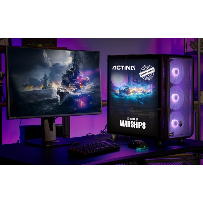 Actina 5901443426172 PC AMD Ryzen 7 9700X 32 GB DDR5-SDRAM 1 TB SSD AMD Radeon RX 9060 XT Windows 11 Pro Midi Tower Black