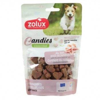 ZOLUX Candies Essential Mini ham hearts - dog treat - 150g
