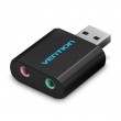 Vention USB External Sound Card Black Metal Type