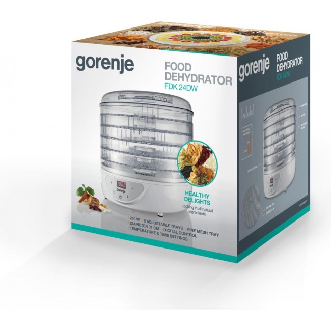 Gorenje FDK 24 DW Transparent, White 240 W Dryer