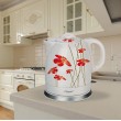 Feel-Maestro MR-066-RED FLOWERS electric kettle 1.5 L 1200 W Red, White Feel-Maestro MR-066-RED FLOWERS electric kettle 1.5 L 1200 W Red, White