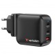 Verbatim GaN Charger 100W Universal Black AC Fast charging Indoor