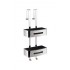 POSEIDON SHWR BASKET RECTANG POLISH/BLK