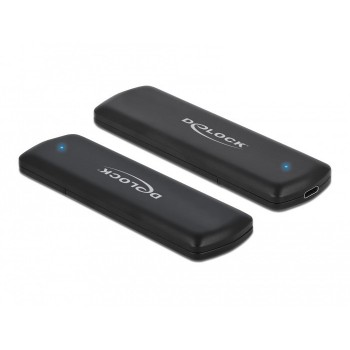 DeLOCK External USB Type-C Combo Enclosure for M.2 NVMe PCIe or SATA SSD