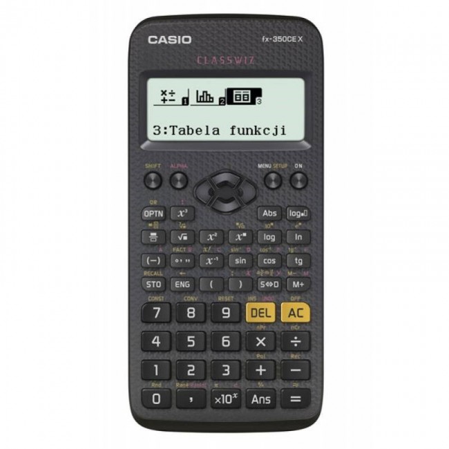 CASIO CALCULATOR SCIENTIFIC FX-350CEX 379 FUNCTIONS, 77X166MM, BLACK CASIO CALCULATOR SCIENTIFIC FX-350CEX 379 FUNCTIONS, 77X166MM, BLACK