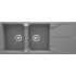 2-bowl granite sink with drainer