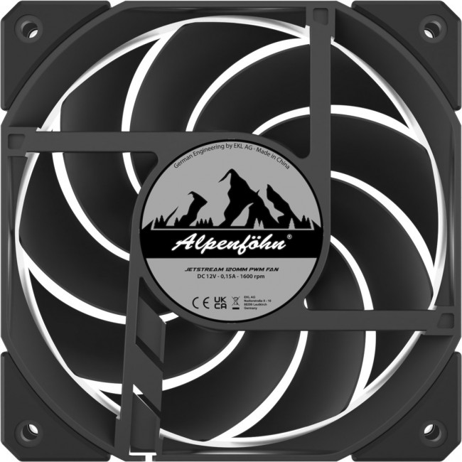 Alpenf hn JetStream Triple - black fan, 3 pieces Alpenf hn JetStream Triple - black fan, 3 pieces