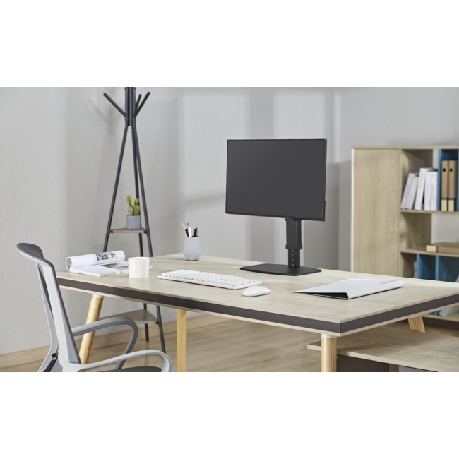 Gembird MS-D1ST-02 Height adjustable full-motion monitor desk stand, 17