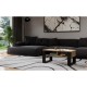 MODERN 2P SLIM ARTISAN COFFEE TABLE WITH BLACK LEGS MODERN 2P SLIM ARTISAN COFFEE TABLE WITH BLACK LEGS