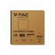 V-TAC LED Panel 40W PHILIPS Driver 600x600mm Backlit 120Lm/W 4000K