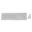 Gembird KBS-WPS-01 Slim Pro Business wireless desktop set, white, US layout