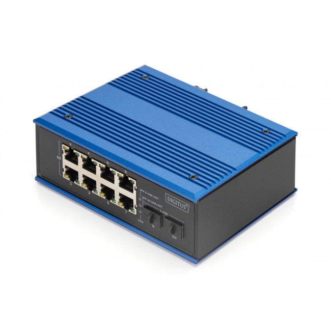 Digitus Industrial 8 + 2-port Gigabit Ethernet PoE switch Digitus Industrial 8 + 2-port Gigabit Ethernet PoE switch