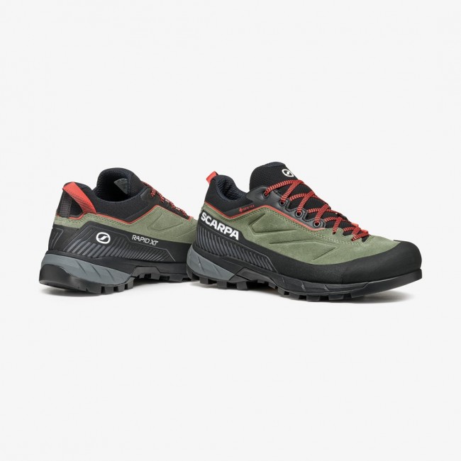 Scarpa RAPID XT GTX WOMAN, 37.5, Birch Green - Coral Scarpa RAPID XT GTX WOMAN, 37.5, Birch Green - Coral