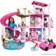 Barbie Dreamhouse Adventures Dreamhouse, 75+ Pieces, Pool Party Doll House with 3 Story Slide