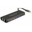 DeLOCK 87721 laptop dock/port replicator USB 3.2 Gen 1 (3.1 Gen 1) Type-A Black